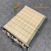 Cream Pure Handloom Cotton Silk Saree with Windowpane Checks and Teal Border