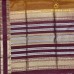 Rust Orange and Maroon Handloom Cotton Silk Saree with Golden Zari Stripes
