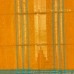 Marigold Orange Pure Handloom Cotton Silk Saree with Sea Green Zari Border