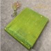 Apple Green Pure Handloom Cotton Silk Saree with Gold Zari Stripes and Buttas