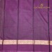 Olive Green Pure Handloom Cotton Silk Saree with Magenta Gold Brocade Border